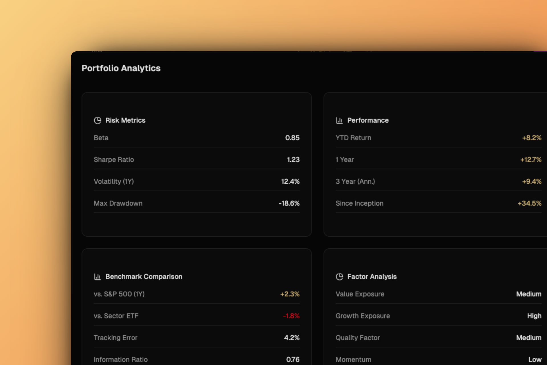 Performance Analytics